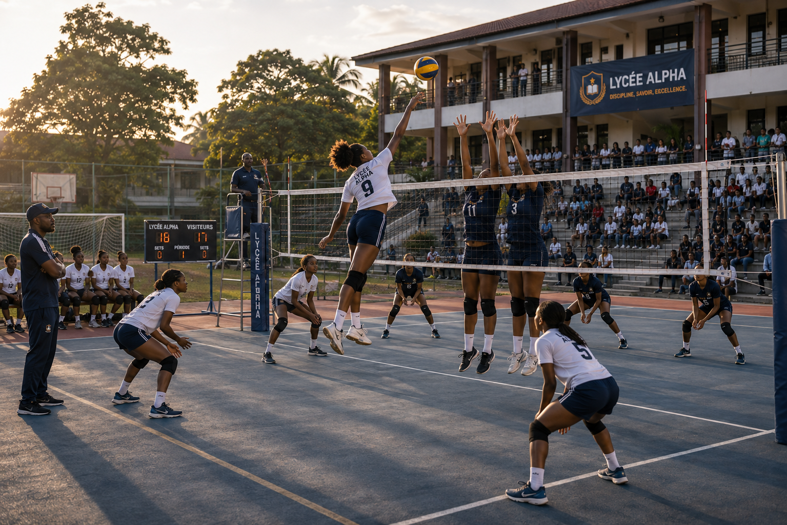 Entraînement de volley-ball