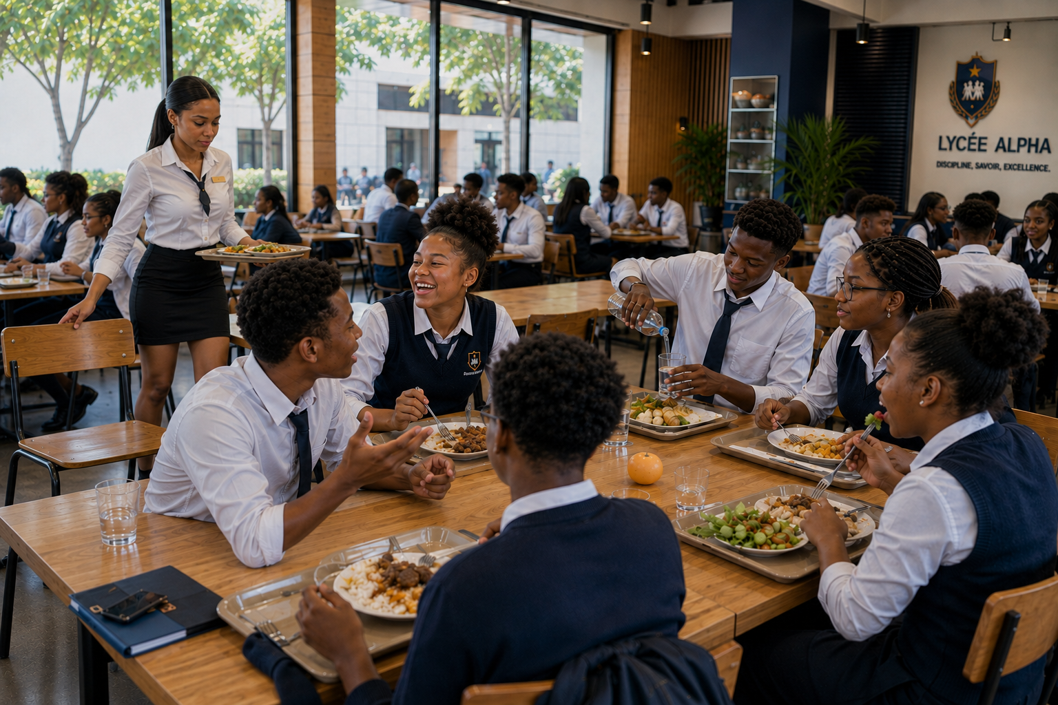 Repas à la cantine