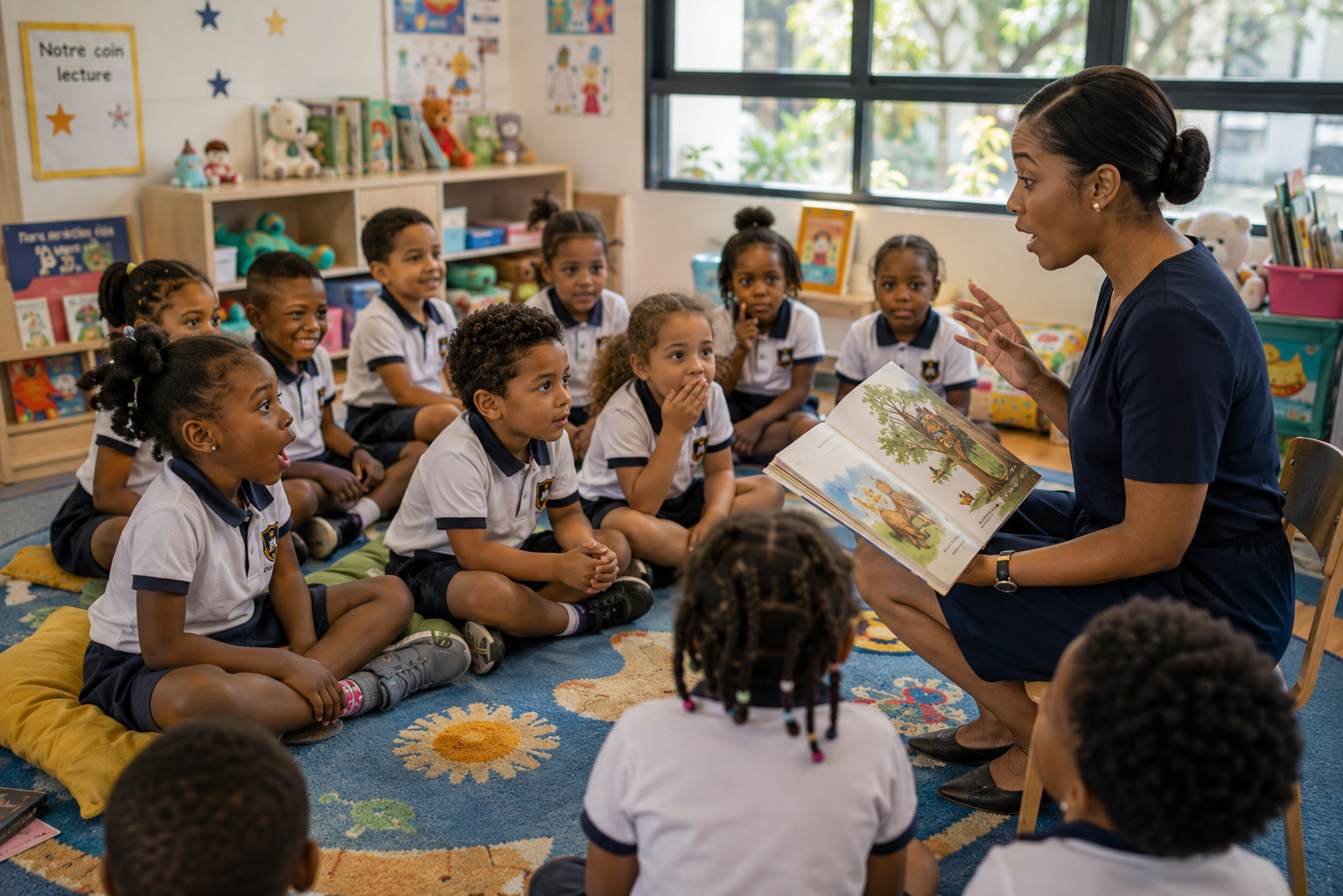 Enfants de la maternelle au Lycée Alpha