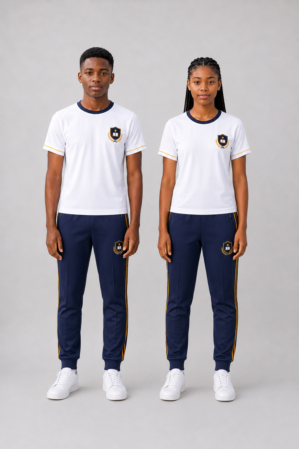 Tenue de gymnastique t-shirt et pantalon — variante